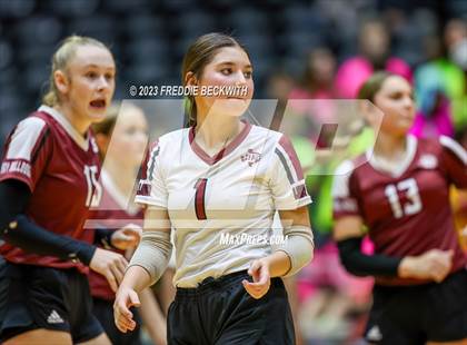 Thumbnail 2 in Crawford vs. Iola (UIL 2A Volleyball Final) photogallery.