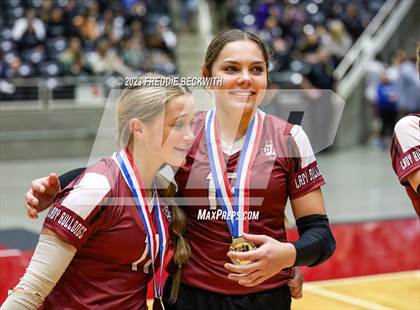 Thumbnail 1 in Crawford vs. Iola (UIL 2A Volleyball Final) photogallery.