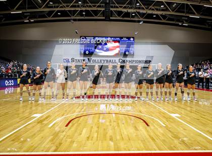 Thumbnail 1 in Crawford vs. Iola (UIL 2A Volleyball Final) photogallery.