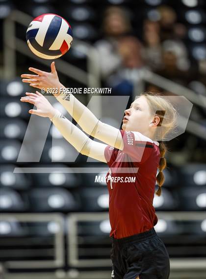 Thumbnail 2 in Crawford vs. Iola (UIL 2A Volleyball Final) photogallery.