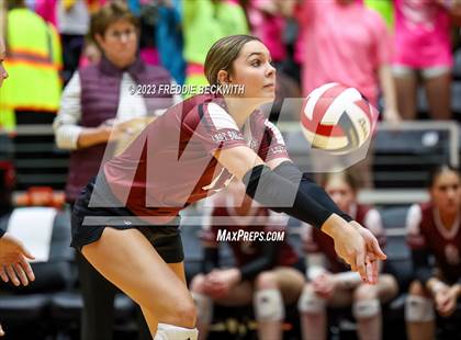Thumbnail 1 in Crawford vs. Iola (UIL 2A Volleyball Final) photogallery.