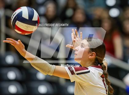 Thumbnail 2 in Crawford vs. Iola (UIL 2A Volleyball Final) photogallery.