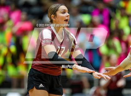 Thumbnail 2 in Crawford vs. Iola (UIL 2A Volleyball Final) photogallery.