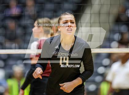 Thumbnail 3 in Crawford vs. Iola (UIL 2A Volleyball Final) photogallery.