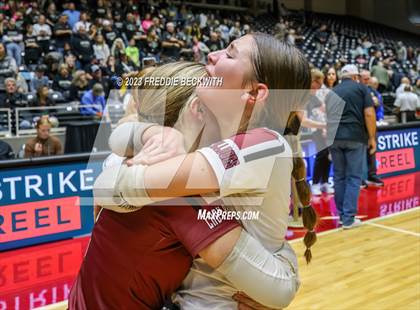 Thumbnail 3 in Crawford vs. Iola (UIL 2A Volleyball Final) photogallery.