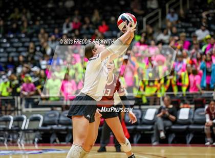 Thumbnail 2 in Crawford vs. Iola (UIL 2A Volleyball Final) photogallery.
