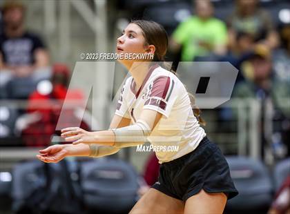 Thumbnail 3 in Crawford vs. Iola (UIL 2A Volleyball Final) photogallery.