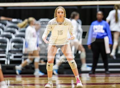 Thumbnail 3 in Crawford vs. Iola (UIL 2A Volleyball Final) photogallery.