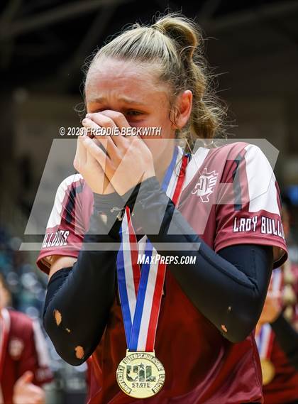 Thumbnail 3 in Crawford vs. Iola (UIL 2A Volleyball Final) photogallery.
