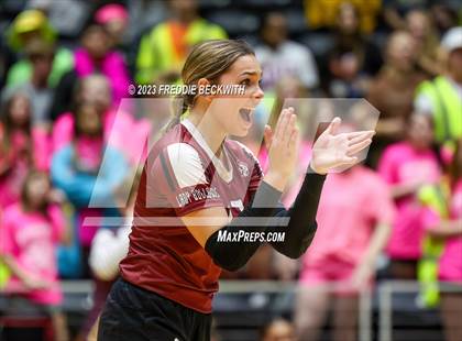 Thumbnail 1 in Crawford vs. Iola (UIL 2A Volleyball Final) photogallery.