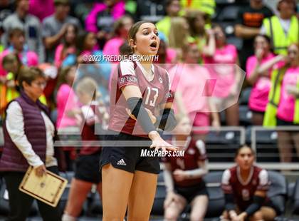 Thumbnail 2 in Crawford vs. Iola (UIL 2A Volleyball Final) photogallery.