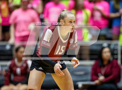 Thumbnail 3 in Crawford vs. Iola (UIL 2A Volleyball Final) photogallery.