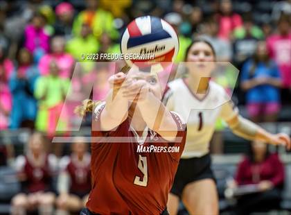 Thumbnail 1 in Crawford vs. Iola (UIL 2A Volleyball Final) photogallery.
