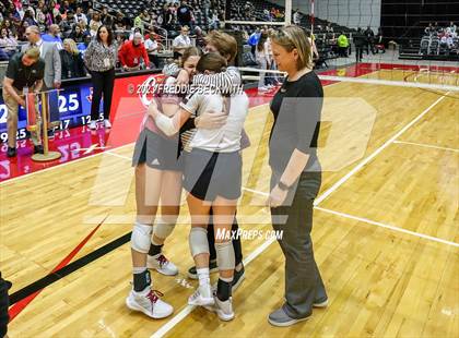 Thumbnail 1 in Crawford vs. Iola (UIL 2A Volleyball Final) photogallery.