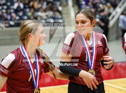Thumbnail 3 in Crawford vs. Iola (UIL 2A Volleyball Final) photogallery.