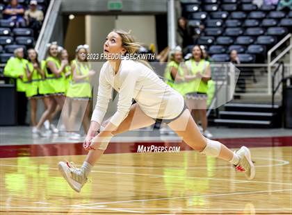Thumbnail 1 in Crawford vs. Iola (UIL 2A Volleyball Final) photogallery.
