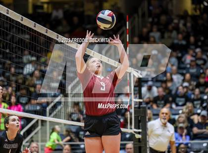 Thumbnail 2 in Crawford vs. Iola (UIL 2A Volleyball Final) photogallery.
