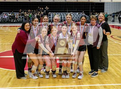 Thumbnail 2 in Crawford vs. Iola (UIL 2A Volleyball Final) photogallery.