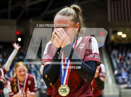 Thumbnail 2 in Crawford vs. Iola (UIL 2A Volleyball Final) photogallery.