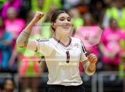 Thumbnail 3 in Crawford vs. Iola (UIL 2A Volleyball Final) photogallery.