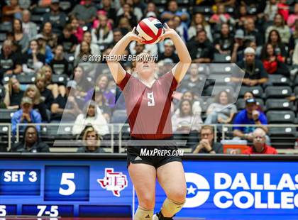 Thumbnail 1 in Crawford vs. Iola (UIL 2A Volleyball Final) photogallery.