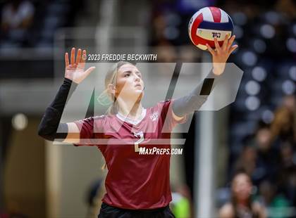 Thumbnail 1 in Crawford vs. Iola (UIL 2A Volleyball Final) photogallery.