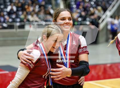 Thumbnail 2 in Crawford vs. Iola (UIL 2A Volleyball Final) photogallery.