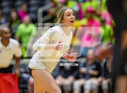 Thumbnail 3 in Crawford vs. Iola (UIL 2A Volleyball Final) photogallery.