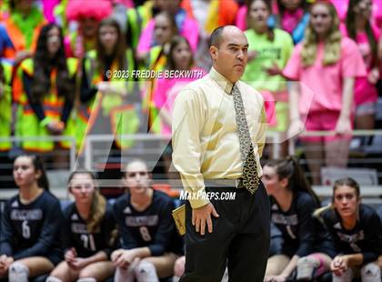 Thumbnail 3 in Crawford vs. Iola (UIL 2A Volleyball Final) photogallery.