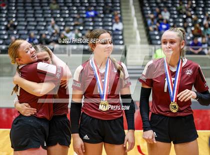 Thumbnail 2 in Crawford vs. Iola (UIL 2A Volleyball Final) photogallery.