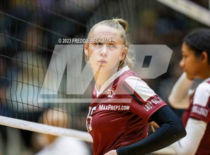 Thumbnail 1 in Crawford vs. Iola (UIL 2A Volleyball Final) photogallery.