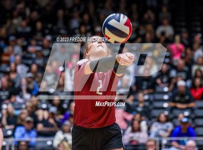 Thumbnail 3 in Crawford vs. Iola (UIL 2A Volleyball Final) photogallery.
