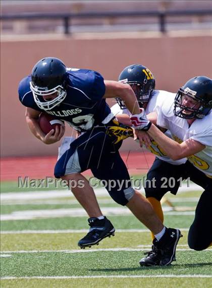 Thumbnail 1 in Baytown Christian vs. Marshall Christian Academy (Living Stones Kick Off Classic) photogallery.