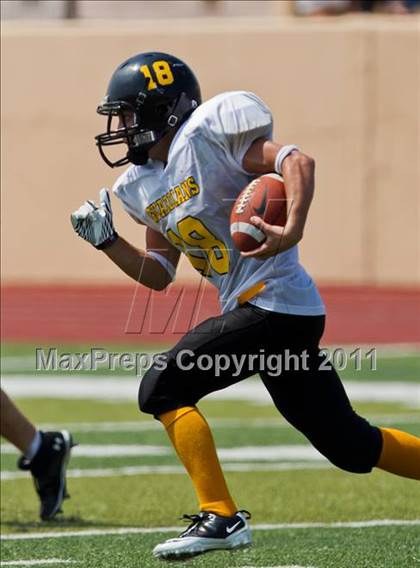 Thumbnail 1 in Baytown Christian vs. Marshall Christian Academy (Living Stones Kick Off Classic) photogallery.