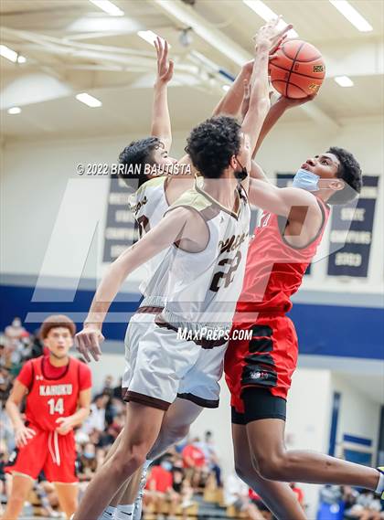 Thumbnail 1 in Mililani vs Kahuku (OIA D1 Semifinal Playoff) photogallery.