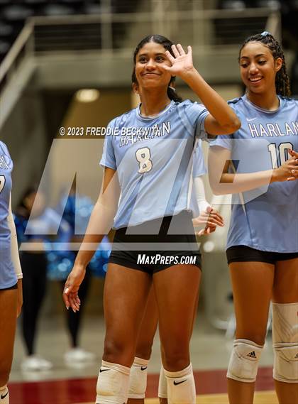 Thumbnail 2 in Harlan vs. Cinco Ranch (UIL 6A Volleyball Semi-Final) photogallery.