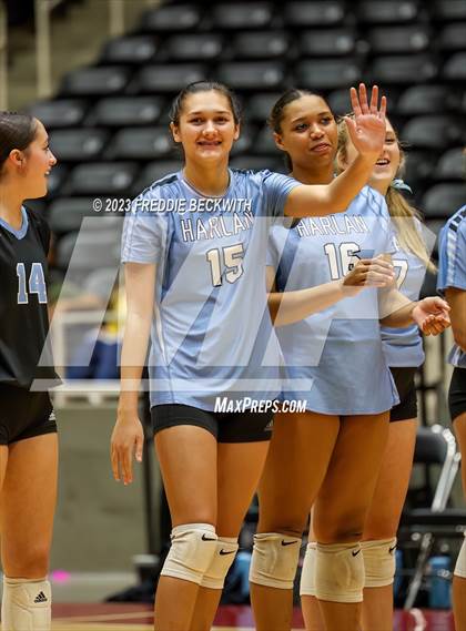 Thumbnail 3 in Harlan vs. Cinco Ranch (UIL 6A Volleyball Semi-Final) photogallery.