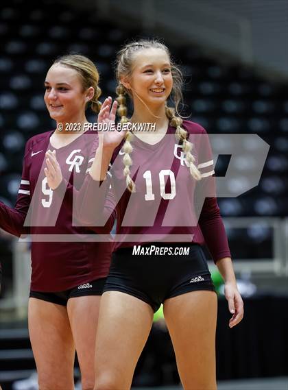 Thumbnail 2 in Harlan vs. Cinco Ranch (UIL 6A Volleyball Semi-Final) photogallery.
