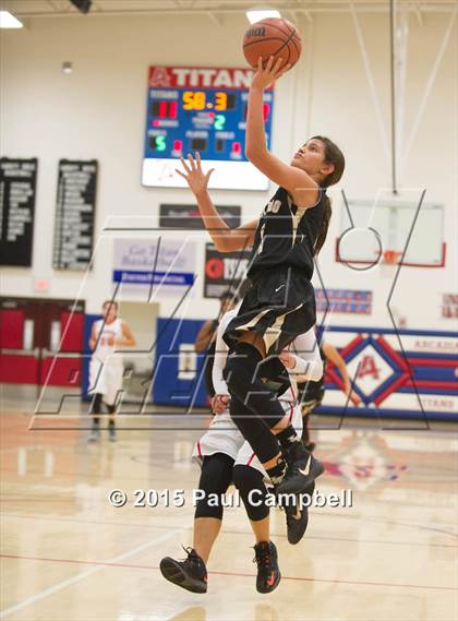 Thumbnail 3 in Mingus vs Verrado (Arcadia Lady Hoops Tournament) photogallery.