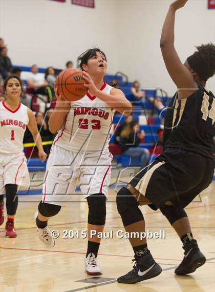 Thumbnail 1 in Mingus vs Verrado (Arcadia Lady Hoops Tournament) photogallery.