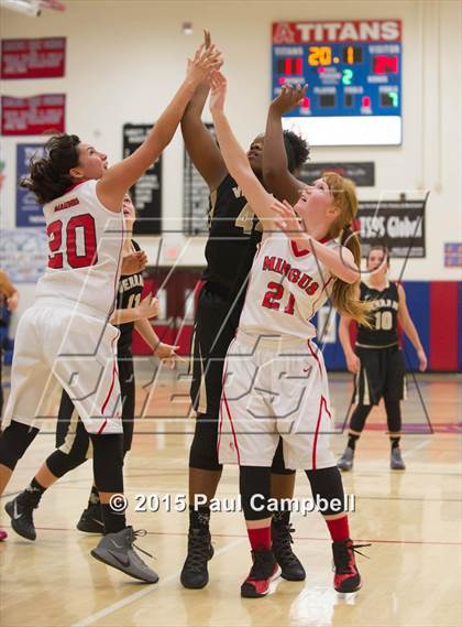 Thumbnail 1 in Mingus vs Verrado (Arcadia Lady Hoops Tournament) photogallery.