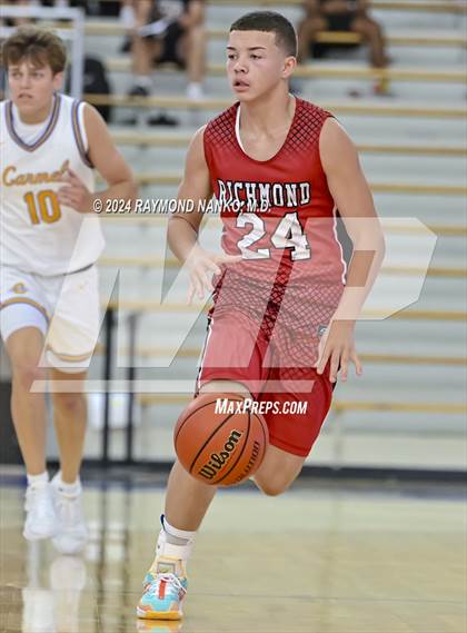 Thumbnail 2 in Richmond vs Carmel (IBCA / IHSAA Showcase)  photogallery.
