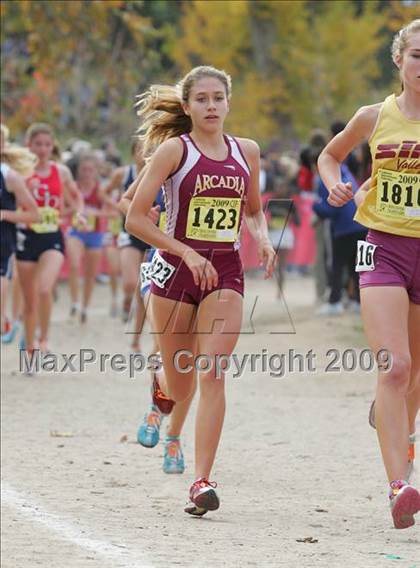 Thumbnail 2 in CIF State Cross Country Championships (D1 Girls) photogallery.