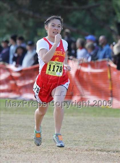 Thumbnail 1 in CIF State Cross Country Championships (D1 Girls) photogallery.