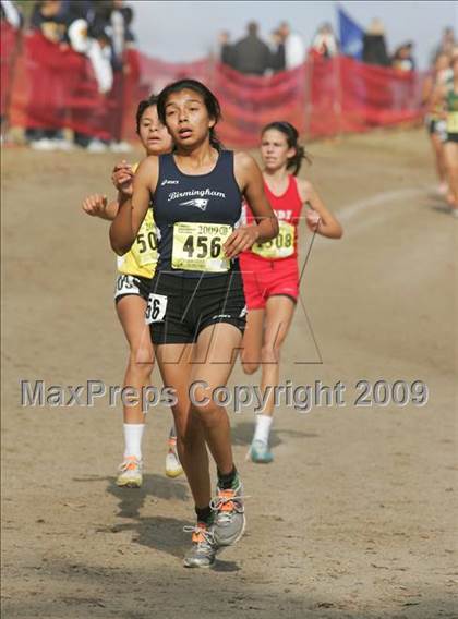 Thumbnail 1 in CIF State Cross Country Championships (D1 Girls) photogallery.