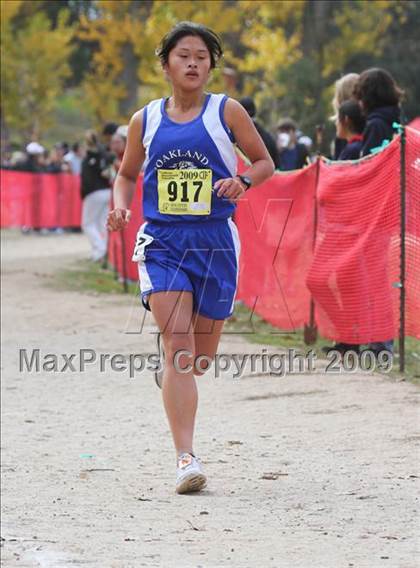 Thumbnail 1 in CIF State Cross Country Championships (D1 Girls) photogallery.