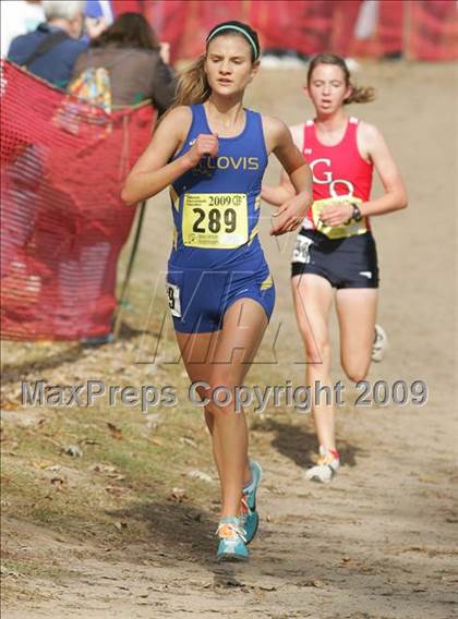 Thumbnail 1 in CIF State Cross Country Championships (D1 Girls) photogallery.