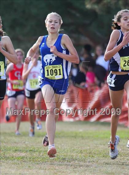 Thumbnail 1 in CIF State Cross Country Championships (D1 Girls) photogallery.