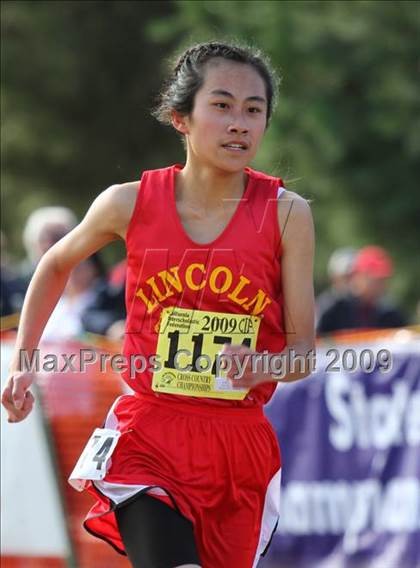 Thumbnail 2 in CIF State Cross Country Championships (D1 Girls) photogallery.