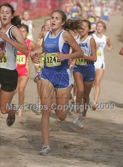 Thumbnail 1 in CIF State Cross Country Championships (D1 Girls) photogallery.